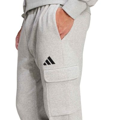 5. adidas Essentials Feelcozy Cargo Men's Pants Light Gray JE3823