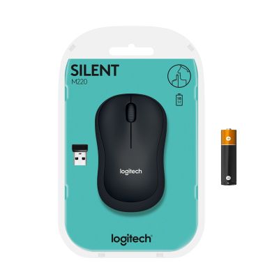 4. Logitech M220 Silent Mouse 910-004878 (optical; 1000 DPI; black)