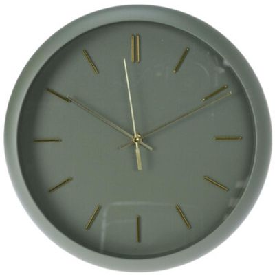 PP WALL CLOCK 30x4.5CM SAGE