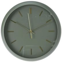 PP WALL CLOCK 30x4.5CM SAGE