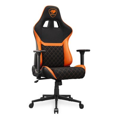 8. COUGAR CGR-A2F Universal Gaming Chair Padded Upholstered Seat Black, Orange