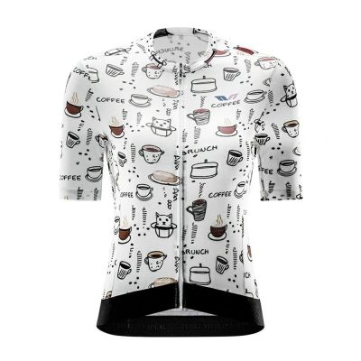 2. Rockbros 15110005003 Women's Short Sleeve Cycling Jersey S - White