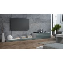 TV cabinet LIFE 300/42/35 white/grey gloss