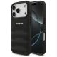 Mercedes AMG Leather Debossed Lines Logo case for iPhone 18 Pro / 17 Pro - black