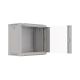 18. Wall-mounted installation rack cabinet 19" 9U 540x350 gray glass door LANBERG (FLAT PACK)