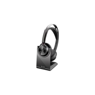 11. POLY Voyager Focus 2 Microsoft Teams Certified USB-CC Headset + USB-C/A Adapter + Charging Cradle