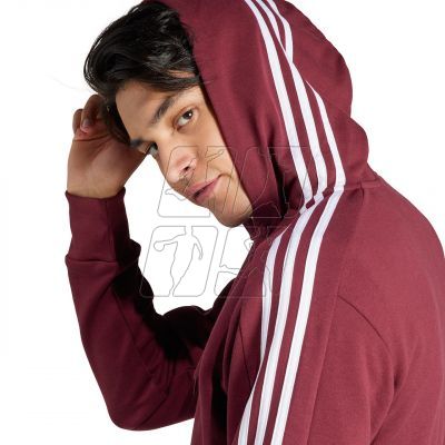 5. adidas Essentials French Terry 3-Stripes Full-Zip Hoodie M IS1365