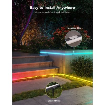 6. Govee H61A8 Outdoor Neon Strip Lights LED strip 10m with Wi-Fi, Bluetooth, RGBIC