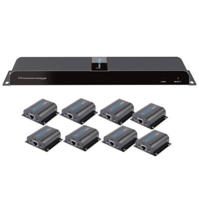 Techly IDATA EX-HL81TY AV Extender AV Transmitter and Receiver Black