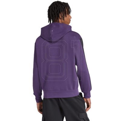 9. Men's adidas Essentials 3-Stripes Fleece Sweatshirt Purple JX0740