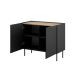 2. 2D ONDA chest of drawers 98x45x85 black