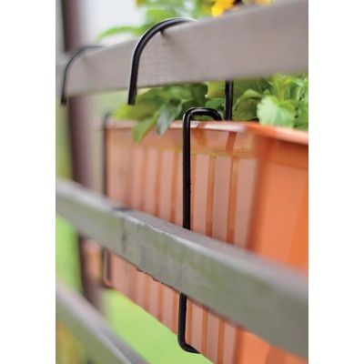 4. HANGER HOOK FOR BALCONY BOXES AGROHANG BLACK
