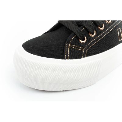 15. Lee Cooper women's sneakers platform black with gold