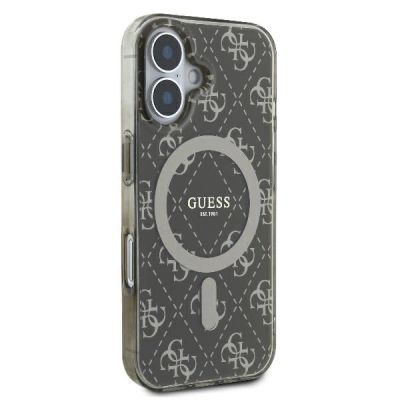 4. Guess IML 4G Background MagSafe iPhone 16 Case - Brown