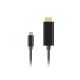 4. LANBERG USB-C(M)->HDMI(M) CABLE 1M 4K 60HZ BLACK CA-CMHD-10CU-0010-BK