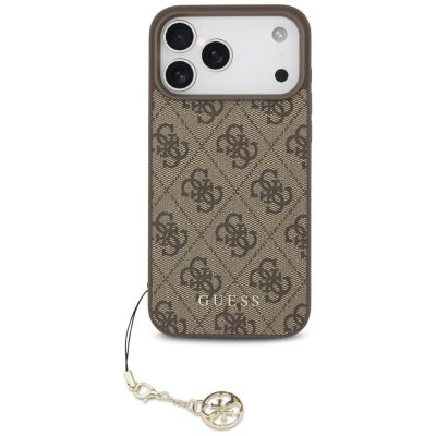 2. Guess 4G Charms Collection MagSafe case for iPhone 17 Pro Max - brown