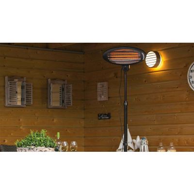 7. Sunred SMQ2000A Indoor and Outdoor Heater Black 2000W Quartz Electric Heater