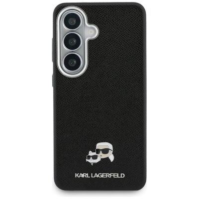 3. Karl Lagerfeld Saffiano KC Metal Logo MagSafe Case for Samsung Galaxy S26 Black