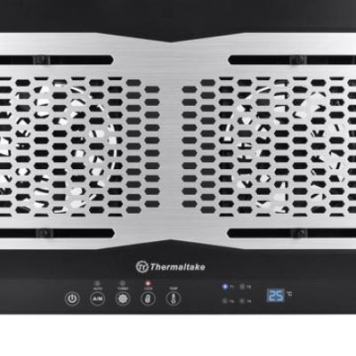 10. Laptop Cooling Pad Thermaltake Massive TM CL-N002-PL12BL-A (17.x inch; 2 fans; Hub)