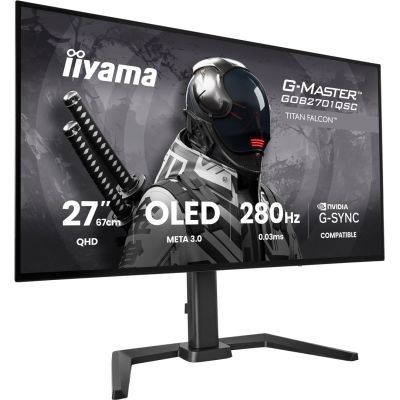 4. iiyama G-MASTER GOB2701QSC-B1 computer monitor 68.6 cm (27") 2560 x 1440 px 2K Ultra HD OLED Black