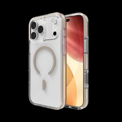 ZAGG Santa Cruz Snap MagSafe Case for iPhone 17 Pro Max - Transparent Gold