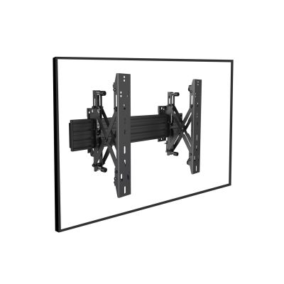 2. Equip Wall Mount 32"-65"/30kg 1TFT 1Gelenk Push-In-Pop Black