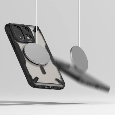 6. Ringke Fusion X Magnetic MagSafe Case for OnePlus 15 - Clear Black