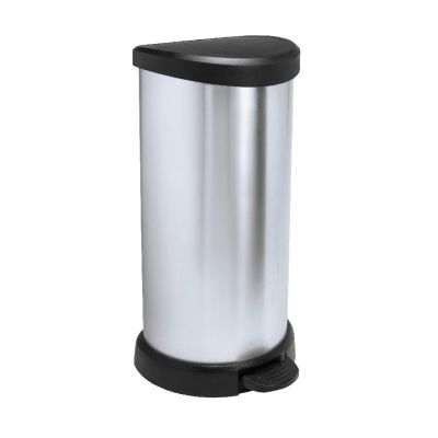 Curver Deco Bins 3253922150002 Round Black, Silver