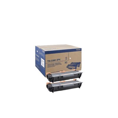 2. Brother TN-3380TWIN Toner Cartridge 2 pcs Original Black