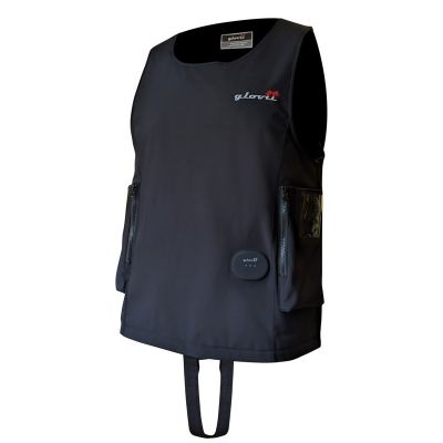15. GLOVII WATERPROOF, HEATED DIVING VEST, INCLUDES TWO BATTERIES AND GMV2M REMOTE CONTROL