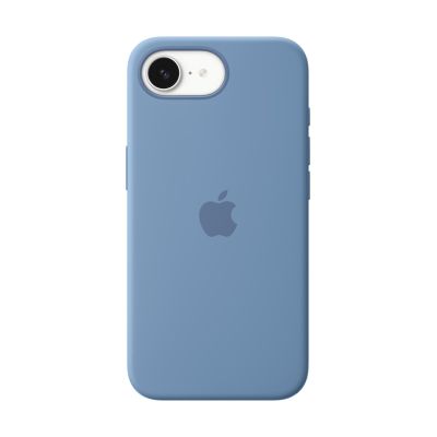6. Apple iPhone 16e Silicone Case – Winter Blue | Apple