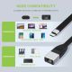 5. Techly ICOC USBC-RJ45 Network Cable Black 0.144 m