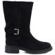 2. Women’s Lined Suede Ankle Boots, Black Officer Boots Potocki SH96312