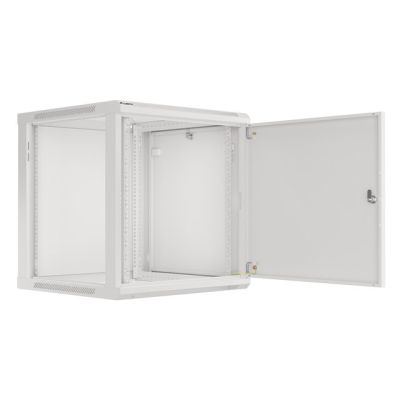 14. INSTALLATION RACK CABINET, WALL-HUNG 19" 12U 600X600, GRAY, METAL DOORS (FLAT PACK)