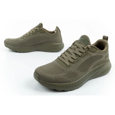 8. Skechers Bobs Squad Chaos Men's Sports Shoes Light Olive