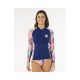 Women's Lycra RIP CURL Party Wave Upf Z/T Ls multicolor