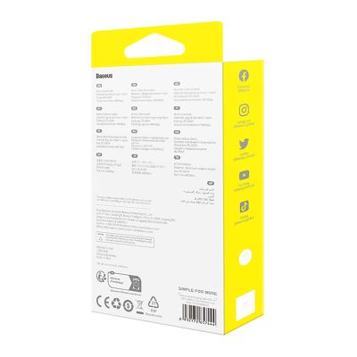 8. Baseus Cafule USB-C / USB-C cable 100W 1 m - red-black and black-gray (2 pcs.)