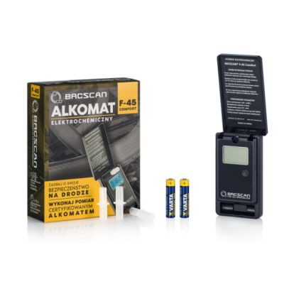 9. BACscan F-45 breathalyzer 0 - 4% Black