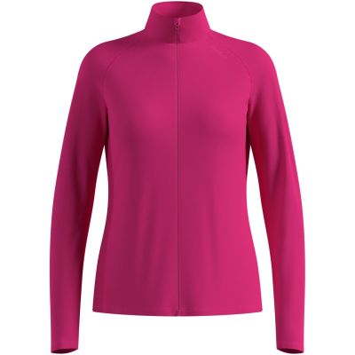 Odlo ESSENTIAL WARM FULL ZIP Mid layer full zip women's sweatshirt pink S