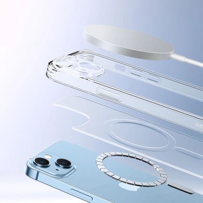 4. Ugreen LP642 Classy Clear Magnetic Protective Case Magnetic Gel Case for iPhone 14 Plus transparent (MagSafe compatible) (90935)