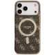 3. Guess IML 4G Background MagSafe Case for iPhone 17 Pro - Brown