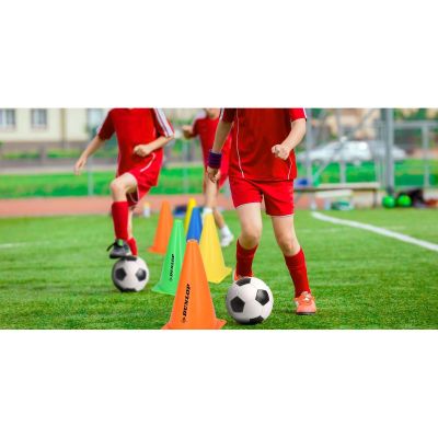 51. SET OF TRAINING CONES 23 CM HEIGHT 10 PCS DUNLOP