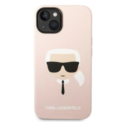 3. Karl Lagerfeld KLHCP14MSLKHLP iPhone 14 Plus 6.7 "hardcase pink / pink Silicone Karl's Head