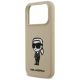 6. Karl Lagerfeld Silicone Karl Sketch & Logo MagSafe Case for iPhone 17 Pro - Brown