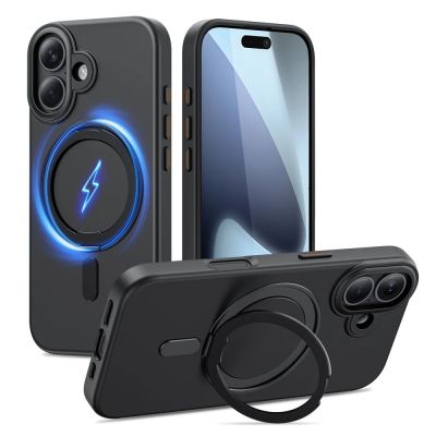 Tech-Protect MagRing MagSafe case for iPhone 17 - matte black