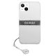 3. Guess GUHCP13SKB4GGR iPhone 13 mini 5.4" Transparent hardcase 4G Gray Strap Charm