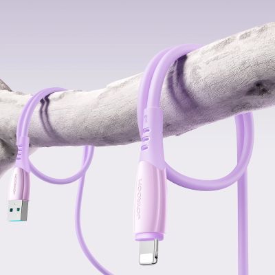 9. Joyroom S-A59 Vibrant Series 3A USB-A - Lightning cable 1.2m - purple