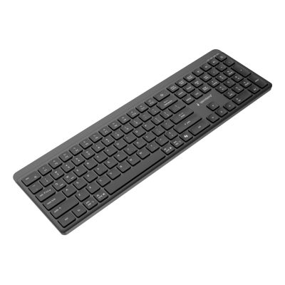 14. GEMBIRD WIRELESS KEYBOARD + MOUSE SET SLIM PRO BUSINESS, DUAL MODE, 2.4 GHZ + BT, US LAYOUT, BLACK