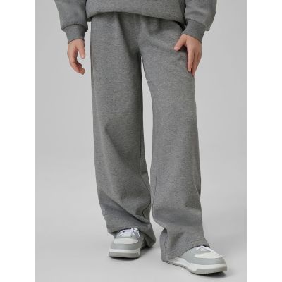 3. Girls' wide-leg sweatpants 4F 4FJRSS26TTROF1726-25M