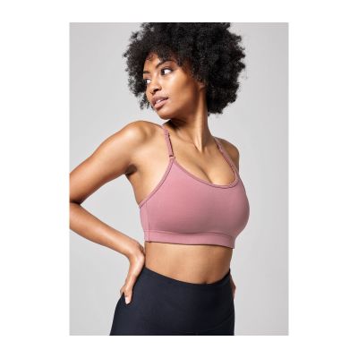 2. CASALL Strappy Sports Bra Pink